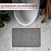 Tulvera Stone Bath Mat | Diatomaceous Earth Quick Drying Shower Mat | Absorbent Non-Slip Bath Mats for Bathroom | Elegant Minimalist Design, Easy to Clean Shower Stone | 24