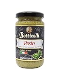 Pesto Sauce by Botticelli, 6.7oz - No Added Sugar - Keto Friendly - Gluten Free - Product of Italy