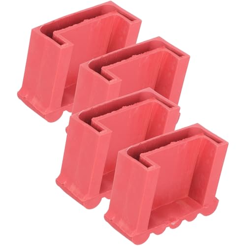 Cubiertas de goma rojas KICHOUSE protectoras y resistentes al desgaste 2