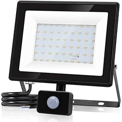 Focos Con Sensor De Movimiento Amazon Aigostar 50W Foco LED con Sensor Movimiento,5400LM Super Brillo Focos LED Exterior IP65 Impermeable,4000K Blanco Natural Proyector Led Exterior,Perfectas para Jardín, Garaje, Patio, etc.