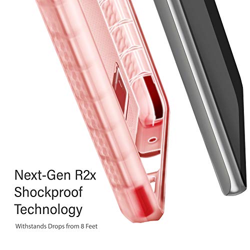 Image of Ghostek Covert Galaxy Note 20 Clear Case with Kickstand and Secure Hand Grip Bumper Super Thin Slim Fit Design and Wireless Charging Compatible Cover for 2020 Galaxy Note20 5G (6.7 Inch) - (Pink)