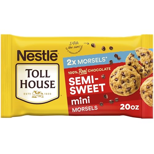 Nestle Toll House Semi-Sweet Mini Chocolate Morsels, Chocolate Chips, Gluten Free 20 Oz
