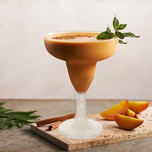 APACALI 60 PCS Plastic Margarita Glasses, 5oz Disposable Margarita Glasses Clear Cocktail Plastic Cups, 2-Piece Margarita Cups Disposable for Parties, Weddings, Clear Punch Cups, 150ML by APACALI - Image 5
