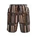 Linomo Pantalones cortos de natación para hombre, estantería de libro, bañadores de playa, pantalones cortos de secado rápido, tabla de surf para hombres, multicolor, L