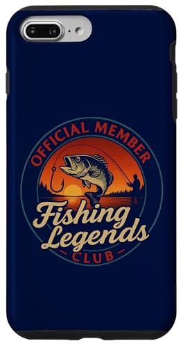 Fisherman Vintage Cool Fishing Legends Club Official Funny Custodia per iPhone 7 Plus/8 Plus