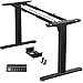 HUANUO Standing Desk Frame with Brushless Motor,100kg Weight Capacity Electric Standing Desk Legs, Height-Adjustable Desk Frame for 110 x 220 cm Desktops, Sit Stand Desk Frame Only