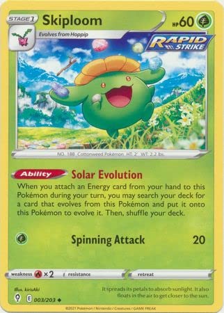 Pokemon Carta singola SKIPLOOM 003/203 EVOLVING