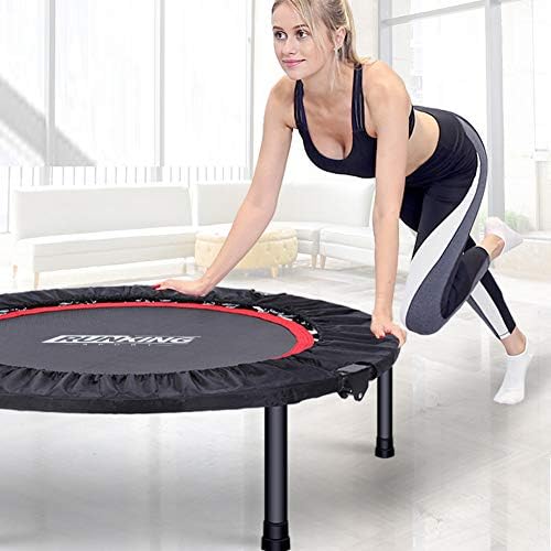 Indoor Mini Fitness Trampoline With Adjustable Handle, Home Exercise Foldable Trampoline Rebounder, Height-adjustable Jumping Trampoline For Indoor/Outdoor, Max Weight: 150kg