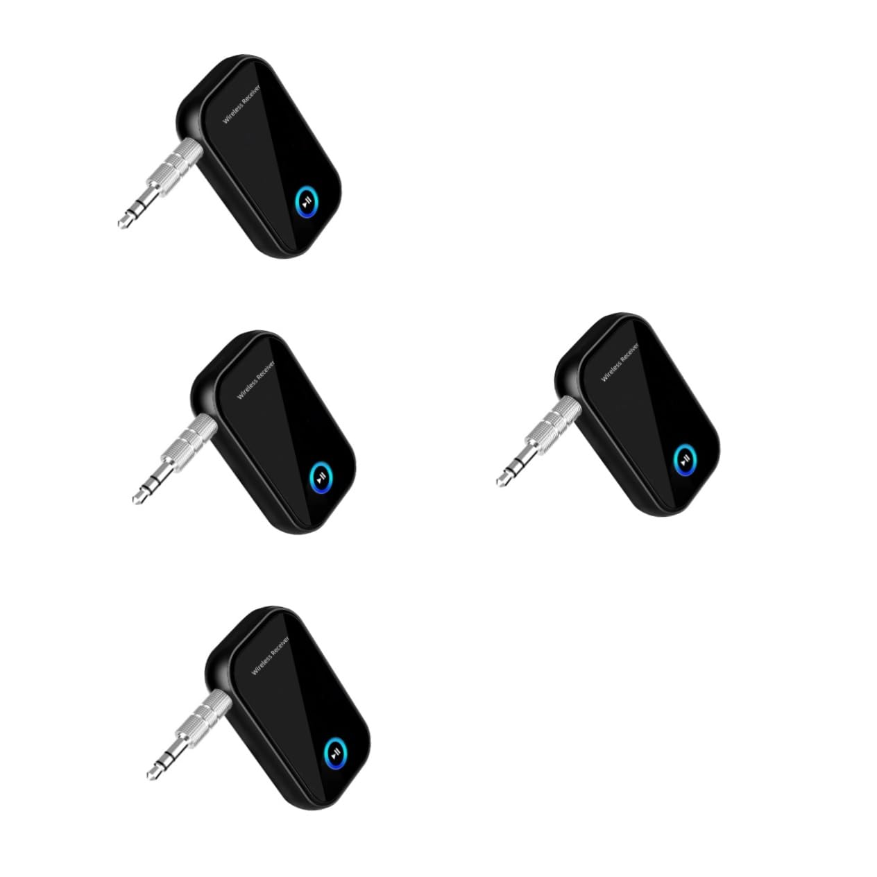 HEMOTON 4 Stück Adapter Auto-Audio-Sender kabellos drahtloser Sender drahtloser Musikempfänger Übertragungsgerät drahtloser Empfänger USB Startprogramm -Stick Plastik