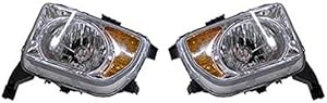 For Honda Element Headlight Assembly Unit 2003 04 05 2006 Pair Driver and Passenger Side | CAPA Certified | HO2518106 + HO2519106
