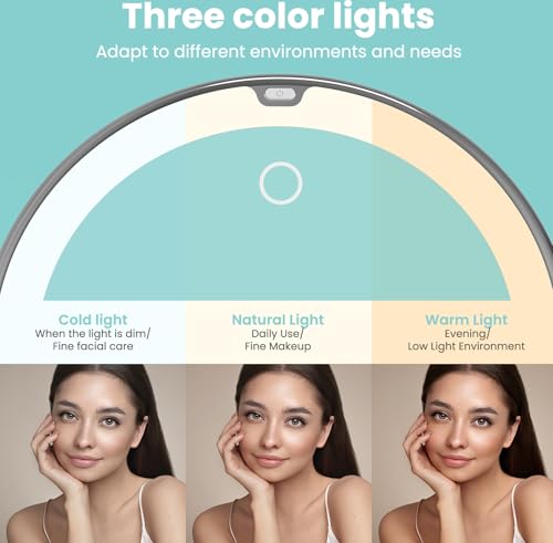 BEAUTURAL Makeup Mirror, 10X Magnifying Lighted Vanity Daylight White LED, Portable Illuminated Bathroom Mirror, 360 Degree Swivel Rotation and Locking Suction - Cosy Home Interiors BEAUTURAL Makeup Mirror, 10X Magnifying Lighted Vanity Daylight White LED, Portable Illuminated Bathroom Mirror, 360 Degree Swivel Rotation and Locking Suction - Image 3