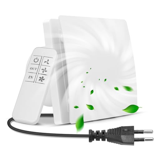 Strixorn Extracteur d'air Hygroréglable, Extracteur d’Air Salle de Bain Hygroréglable Silencieux, 100mm, 2 Directions et 3 Vitesses, Vmc Salle de Bain Pour...