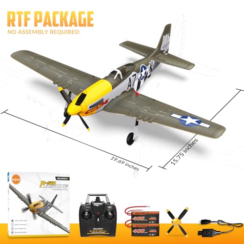 Image of volantexrc Brushless RC Plane, 4CH Remote Control Airplane for Adults