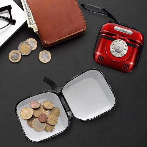 Image of Kraptick Multipurpose Coin Pouch for Men & Women, Compact Coin Organiser, Cash & Coin Holder Pouch, Stylish Mini Money Pouch for Everyday Use (Maroon)