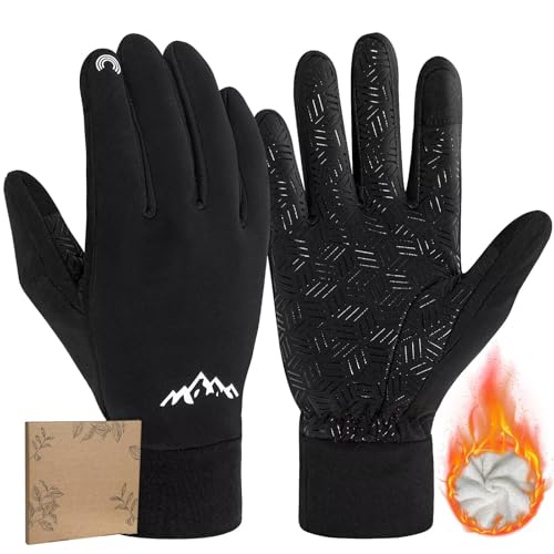 RIGWARL Winter Gloves Men Women Warm Gloves for Cold Weather Touch Screen Windproof Glove for Running Driving Cycling Hiking Walking Gardening