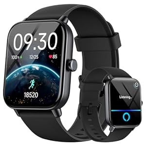 Smart Watches for Men Women iPhone & Android, Alexa Bulit-in, 1.8″ Touch Screen Smart Watch with Answer/Make Calls, Fitness Tracker with Heart Rate/Sleep/SpO2 Monitor, IP68 Waterproof,120+ Sport Modes