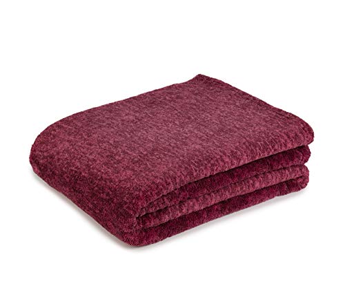 Gözze - Wohn- und Kuscheldecke, Marmoriert, 150 x 200 cm - Bordeaux