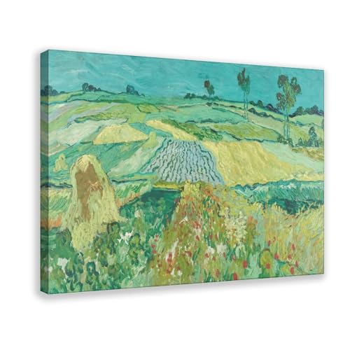 Toile vintage Van Gogh Die Ebene Von Auvers, l'esprit d'un chef-d'œuvre dans votre chambre