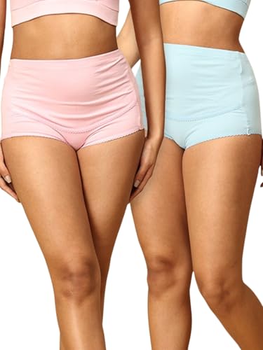 Image of The Mom Store Maternity Panties | Pregnancy and Post Partum Panties | Comfortable High Waist Panty for Women | Cotton | Perfect Pregnancy Panties for Women