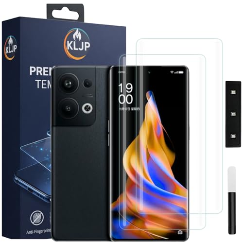 Image of Premium HD+ UV Tempered Glass Screen Protector For Oppo Reno 9 / Reno 9 Pro /Reno 9 Pro Plus (Pack 2) Full Adhesive UV Curved Screen Protector Case Friendly HD Clarity with Installation Kit