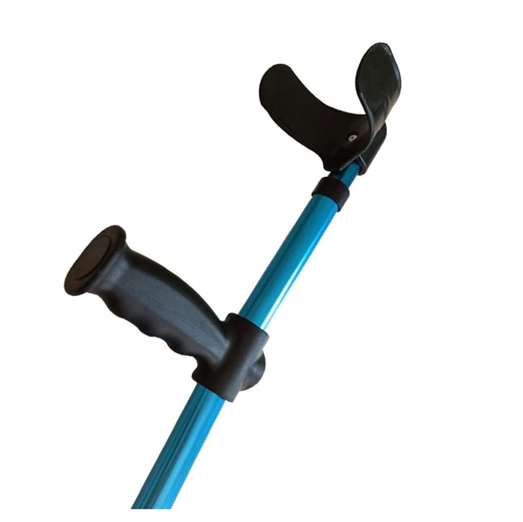 Muletas para Axilas para Adultos, Bastones Plegables de Aluminio, Bastones Ajustables con puño Abierto para Mujeres, Hombres y Personas Mayores/1 Unidad (1 Unidad)