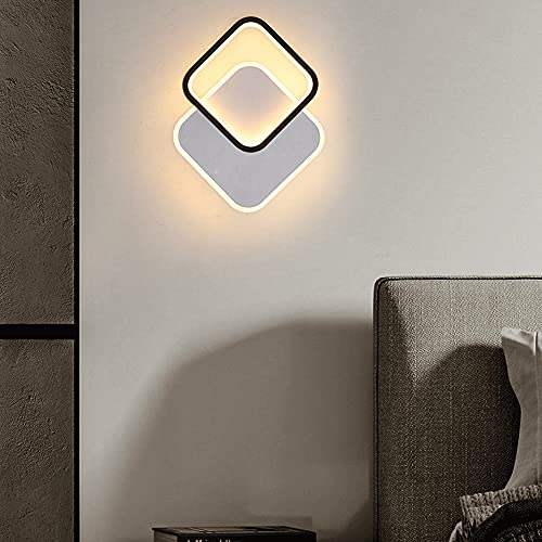 Aplique de pared de empalme cuadrado creativo con pantalla acrílica 6