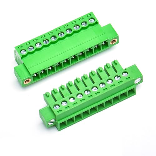 Conectores de 10 pines tipo Phoenix anticaídas con brida de tornillo para evitar falsos contactos