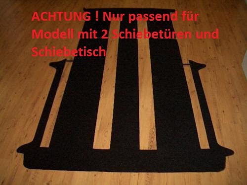 Autix Laadruimte Tapijtmat Voetmat Vuilvangmat Voor VW T5 T6 T6.1 Transporter Korte Wielbasis