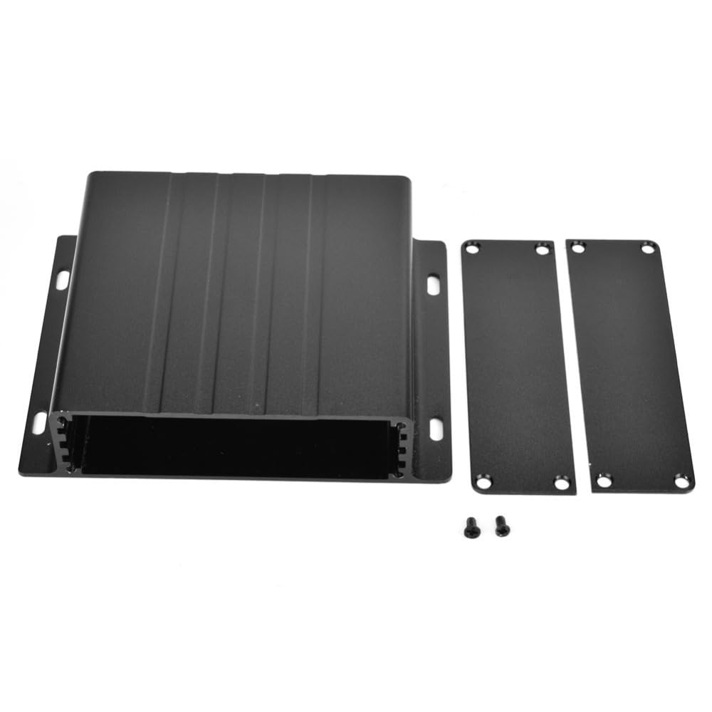 6063-T5 Aluminum Electrical Box – PCB Instrument Case with Cooling Slots, Dust Proof Enclosure for Electronics Projects 31x130x100mm