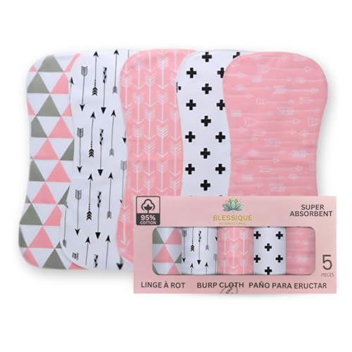 Blessique Burp Cloths Baby Girl, 5 Pieces Spillproof, New Born Essentials Must Have, Baby Bath Towels, Baby Essentials Must Have, Burp Clothes, Panales De Para Bebes, Baby Essentials, Baby Necessities