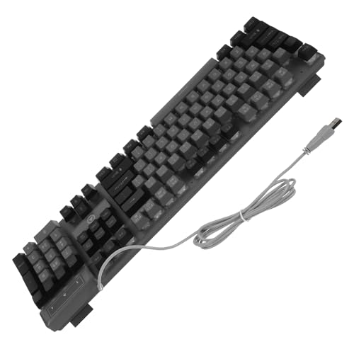 Clavier Gaming Mécanique pour Joueur PC au Design Gris-Noir Épuré