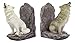 Pacific Giftware PT Howling Wolfs Decorative Resin Bookends Set