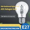 ADZJOY Ampoule halogène A55 E27 220V 28W 42W 53W 70W 100W 95x55mm 3000K, lampe de remplacement transparente adaptée à la lampe à incandescence, 10 pièces(100W