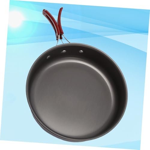 Zerodeko Portable Camping Pot Frying Pan Outdoor Cooking Non-Stick Surface Easy to Clean - Image 8