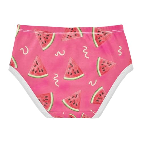 Watermelon Slices Pink Girls' Underwear, Toddler Briefs, Girls Underwear Cotton, 2–8 Years2
