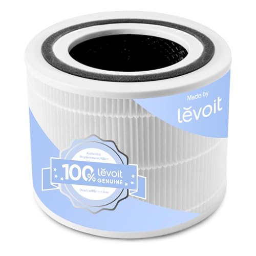 Image of LEVOIT Replacement Air Filter for Core 300S and Core 300 Air Purifier, HEPA Filter, High Efficiency Activated Carbon Filter and Pre-Filter, Against 99.97 Percent Allergens, Dust, Pollen, Smoke, White