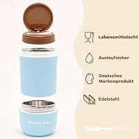 Netrox Müslibecher To Go mit Löffel, Joghurtbecher aus Edelstahl – Ansicht 5