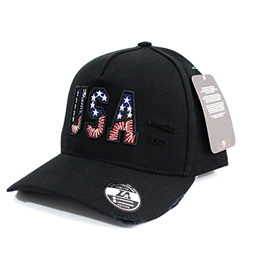 Boné Snapback Masculino Aba Curvada Fecho Regulável Bn-8012 Tamanho:58;Cor:Preto