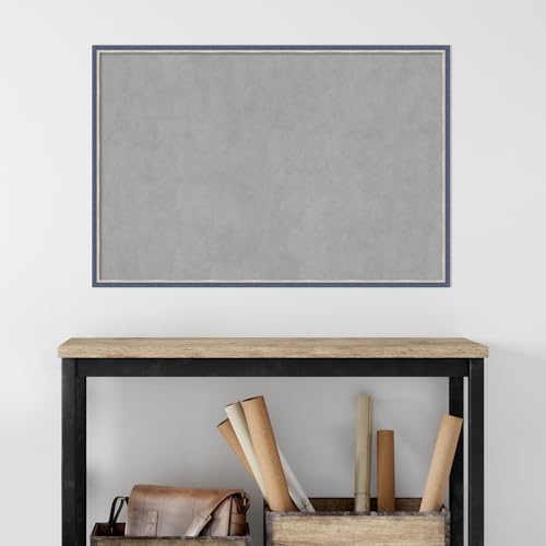 Amanti Art Blue Framed Magnetic Board 25x37 Large Vision Board for use with Magnets, 100% Metal Sheet to Display Items as Office Decor or for Home Organization in mudroom, Kitchen or Kids Room by Amanti Art - Image 6