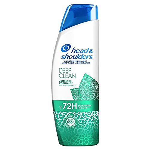 Foto von Head & Shoulders Deep Clean, Juckende Kopfhaut Anti-Schuppen-Shampoo, 72 Stunden Schutz vor Schuppen, Juckreiz Und Trockenheit, 250ml