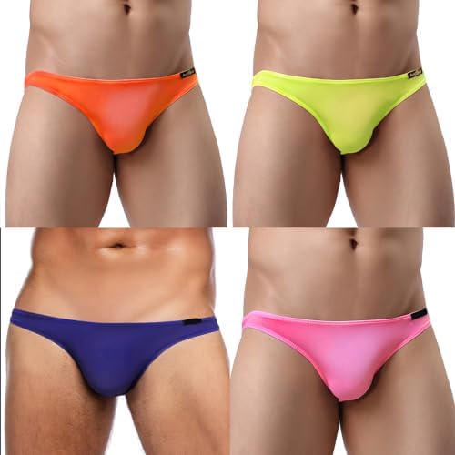 Avidlove 2 Pack Men Underwear Cotton Thong Bikinis