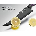 Knife Set - 15 PCS Kitchen Knife Set with Built-in Knife Sharpener Block - Stainless Steel Knife Block Set - Dishwasher Safe, Elegant Box for Men Women - Image 5