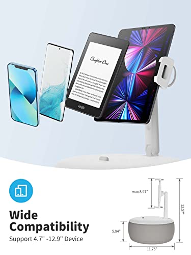 Saiji Tablet Stand Pillow, Phone Stand For Lap Angle Height Adjustable Soft Pillow Phone Holder For Bed, Flexible Phone Pillow Stand - Grey #TOP4