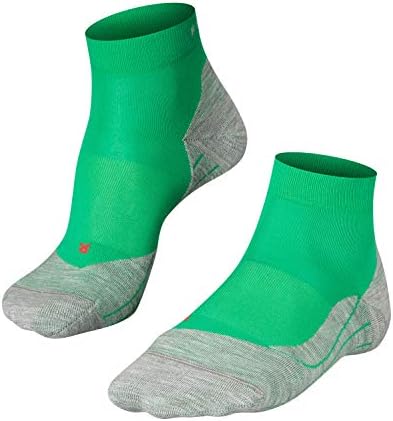 FALKE Men's RU4 Endurance Short Running Socks Cotton Vegan Black White More Colours Ankle Length Thin Lightweight Padded CushiOned Sole Breathable Quick Dry Anti-Blister 1 Pair