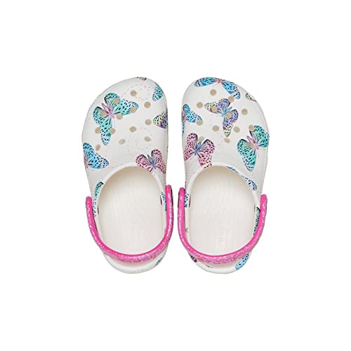 Image of Crocs Unisex-Child Classic Seasonal Print Clogs, Butterfuly Print, 5 Toddler
