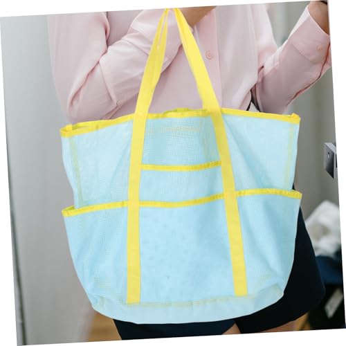 Versatile Mesh Travel Organizer Bag Compact Handheld Bath and Beach Tote for Swim Gear Lightweight Construction Breathable Design for and Storage4