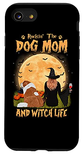 iPhone SE (2020) / 7 / 8 Rocking The Dog Mom And Witch Life St Bernard Halloween Case