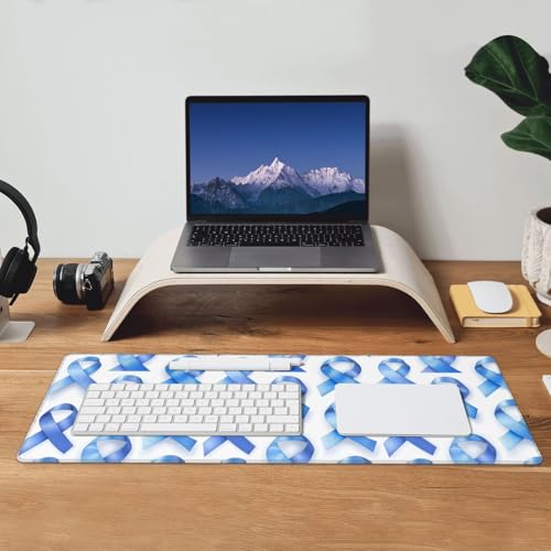 Tapis de souris pour clavier et PC résistant avec base en caoutchouc