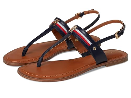 Sandale Plate Tommy Hilfiger Femme Gabry Bleu 36 contre les pieds fatigués