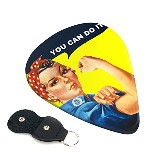 We Can Do It Lot de 6 médiators pour guitare acoustique, guitare électrique, basse, ukulélé – fins, moyens et épais. - Les Beatles, Paul McCartney, John Lennon, RIngo Starr, George Harrison We Can Do It Lot de 6 médiators pour guitare acoustique, guitare électrique, basse, ukulélé – fins, moyens et épais.
